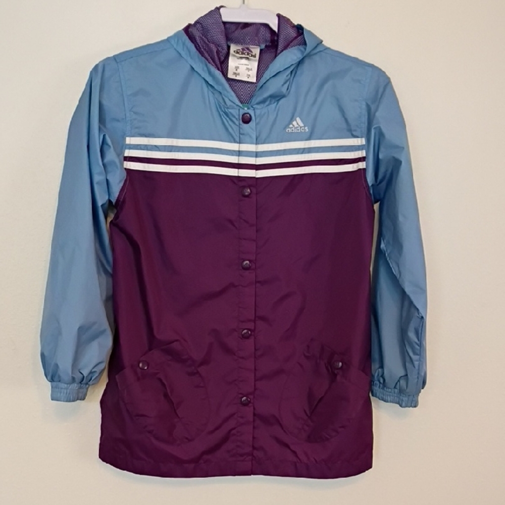 Adidas Kids' Raincoat in Blue and Purple